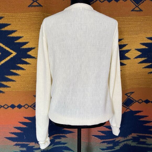 Vintage Lahmar 70’s Grandpa Cardigan Button Up Sweater. V Neck. Unisex. Medium. - Picture 3 of 13